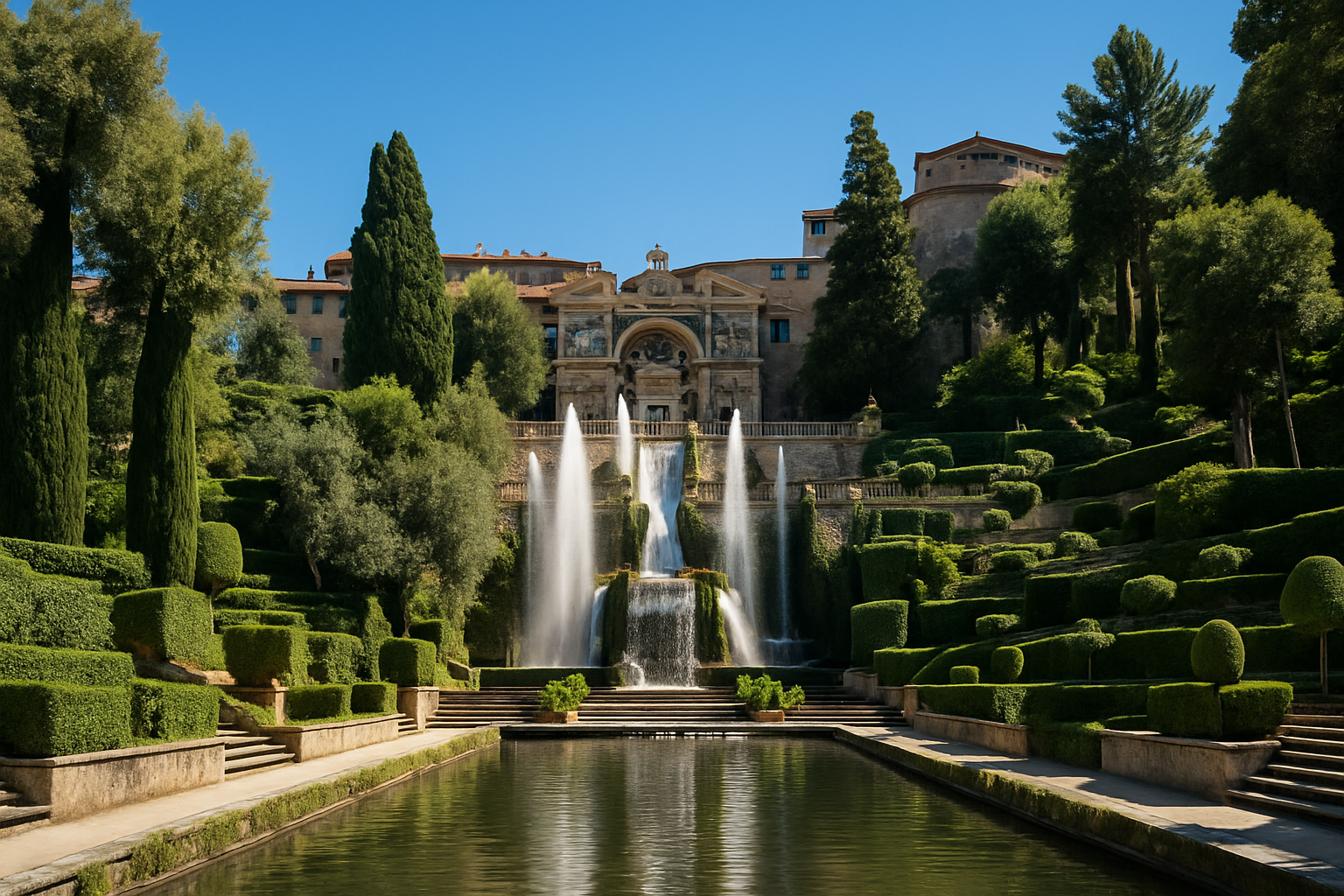 découvrez la villa d'este, un chef-d'œuvre de la renaissance italienne, célèbre pour ses jardins spectaculaires et ses fontaines majestueuses. plongez dans l'histoire et l'art à travers cette magnifique villa classée au patrimoine mondial de l'unesco.